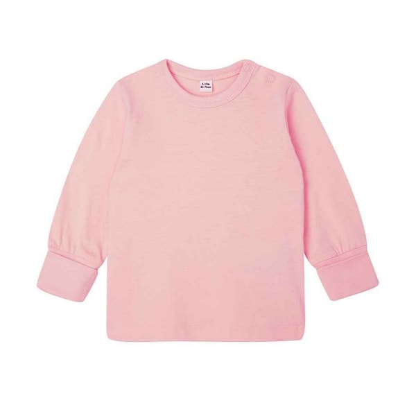 Babybugz Baby Shoulder Poppers Lång Pyjamas Set 18-24 Månader Pow Powder Pink 18-24 Months