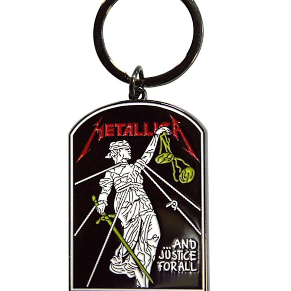 Metallica And Justice For All Gravsten Emalj Nyckelring One Size Black/White/Red One Size