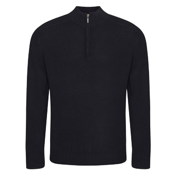 Ecologie Mens Wakhan Zip Neck Sweater L Svart Black L