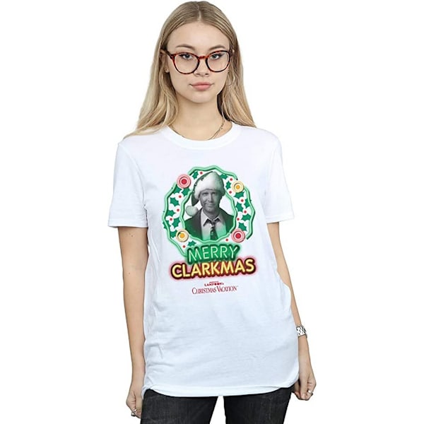 National Lampoon´s Christmas Vacation Womens/Ladies Greyscale C White S