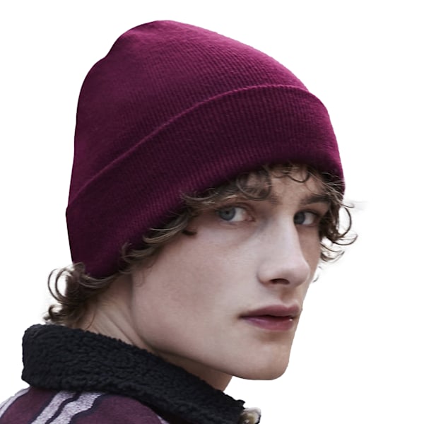 Beechfield Original Recycled Cuffed Beanie One Size Burgundy Burgundy One Size
