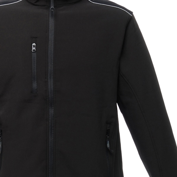 Regatta Sandstorm Arbetsjacka i Softshell för Män (vattenavvisande) Black/Black 3XL