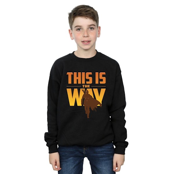 Star Wars Pojkar The Mandalorian This Is The Way Sweatshirt 3-4 år Black 3-4 Years
