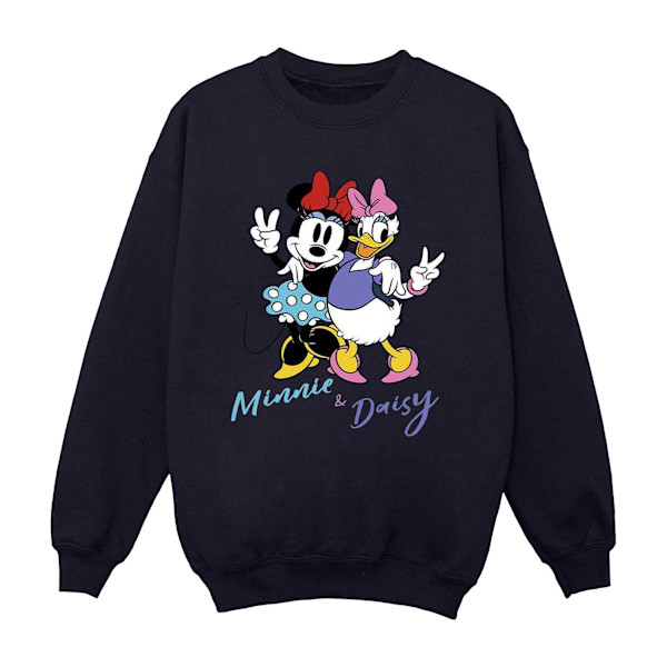 Disney Girls Minnie Mouse och Daisy Sweatshirt 3-4 år Marinblå B Navy Blue 3-4 Years