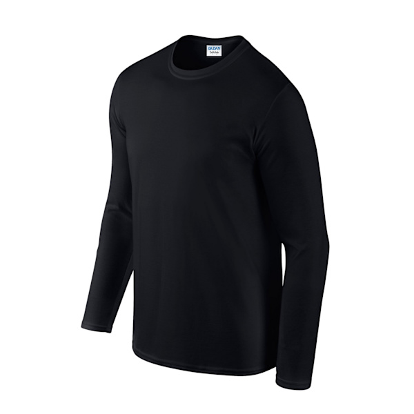 Gildan Unisex Vuxen Softstyle Enfärgad Långärmad T-Shirt M Svart Black M