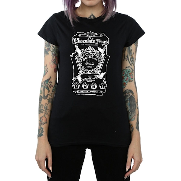 Harry Potter Dam/Kvinnor Chokladgrodor Mono Label Bomull T- Black L
