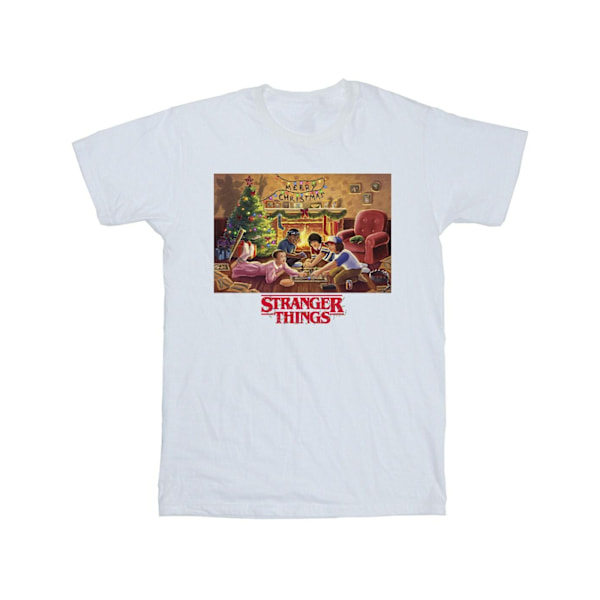 Netflix Girls Stranger Things Julsamling Bomull T-shirt White 12-13 Years