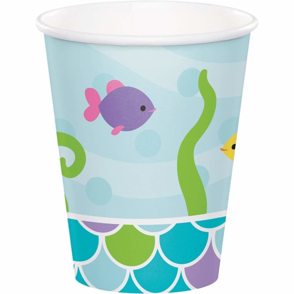 Creative Party Mermaid Disponibel Cup (Pack med 8) One Size Blå Blue/Green One Size