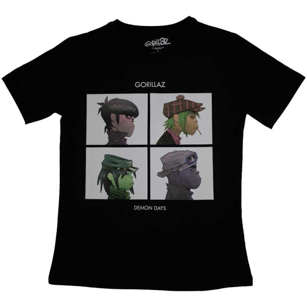 Gorillaz Womens/Ladies Demon Days T-Shirt S Svart Black S