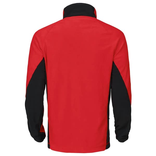 Projob Herr Prio Microfleece Raglan Fleecejacka 3XL Röd Red 3XL