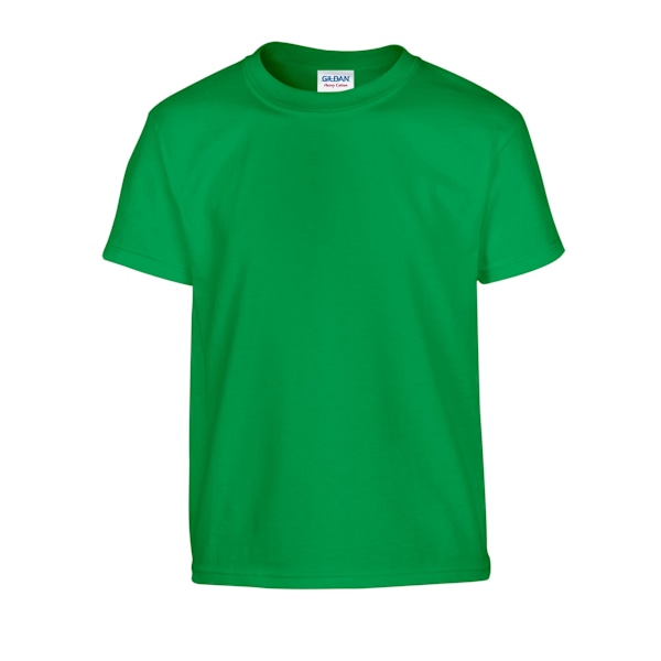 Gildan Barn/Kids Kraftig Bomulls T-shirt XS Irländsk Grön Irish Green XS