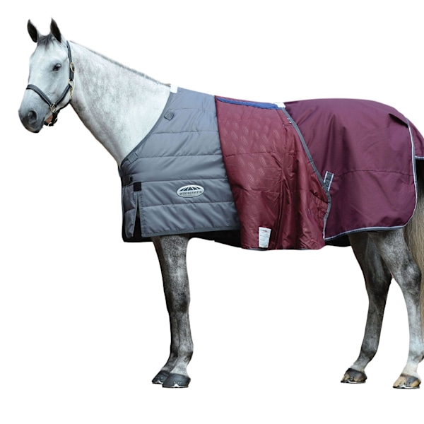 Weatherbeeta Comfitec Plus Dynamic II Combo Neck Midweight Hästtäcke Maroon/Grey/White 4´ 6