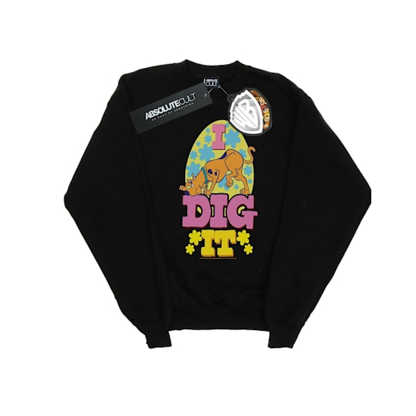 Scooby Doo Dam/Damer Påsk I Dig It Sweatshirt XXL Svart Black XXL