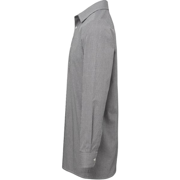 Premier Herr Microcheck Långärmad Skjorta M Svart/Vit Black/White M