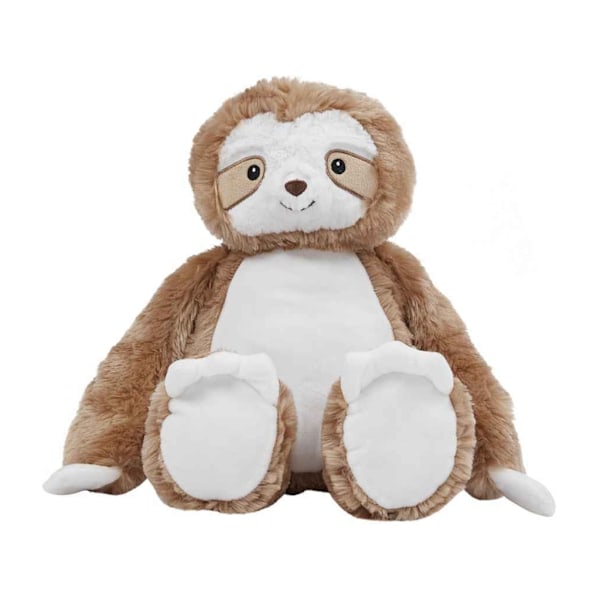 Mumbles Zippie Sloth Plyschleksak En Storlek Brun Brown One Size