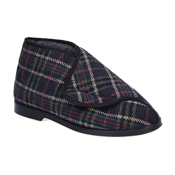 GBS William Great British kardborreknäppt bootie / herrtofflor Check 9 UK