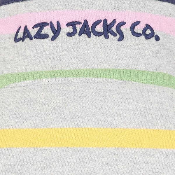 Lazy Jacks Randig Tröja med Knapphals för Dam Multicoloured 8 UK