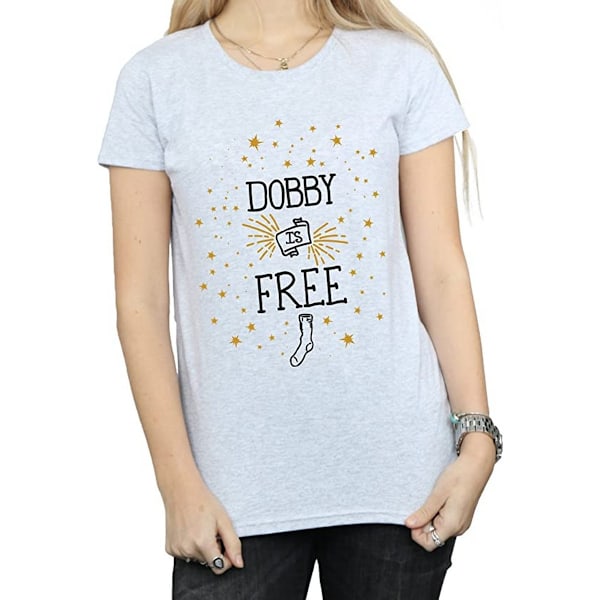 Harry Potter Dam/Kvinnor Dobby Is T-Shirt L Sports Grey Sports Grey L