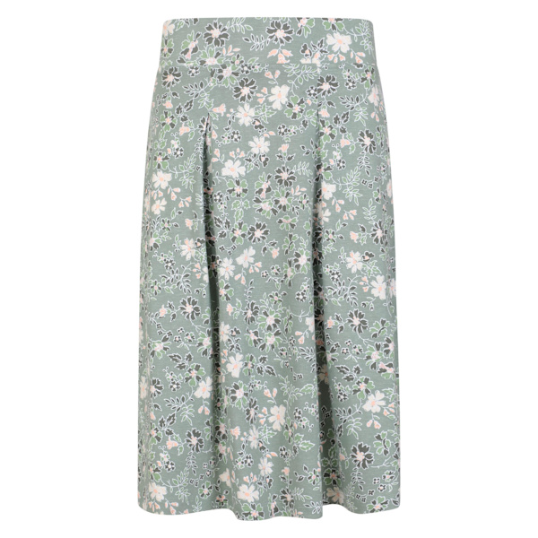 Mountain Warehouse Dam/Damer Waterfront Spotted Midi Kjole Pale Green 20 UK