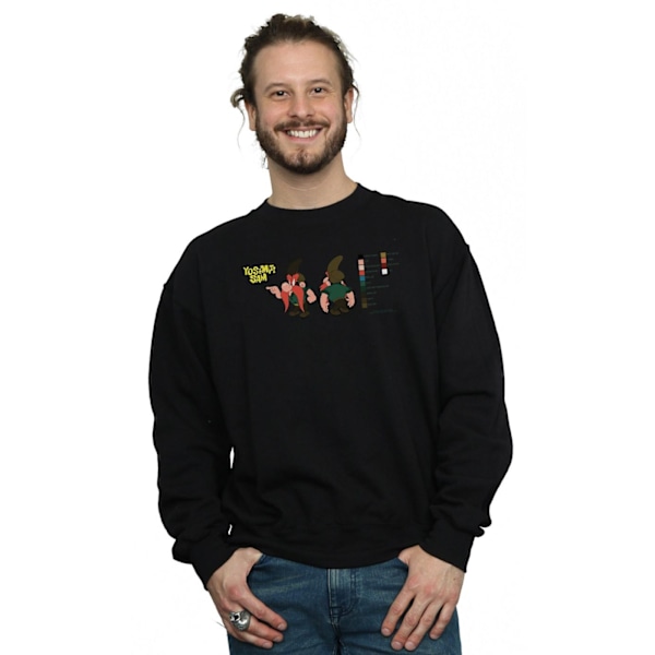 Looney Tunes Herr Yosemite Sam Färgkod Sweatshirt M Svart Black M