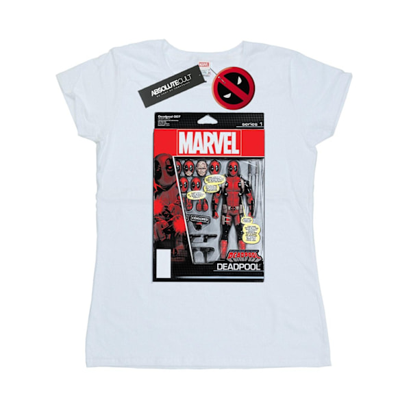 Marvel Dam/Kvinnor Deadpool Actionfigur Bomull T-shirt L Vit White L