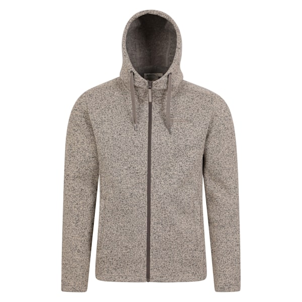 Mountain Warehouse Mens Nevis Fleece Full Zip Hoodie M Beige Beige M