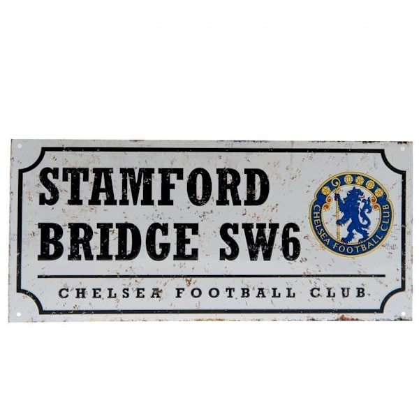 Chelsea Nostalgia Metallskylt En Storlek Silver/Svart Silver/Black One Size