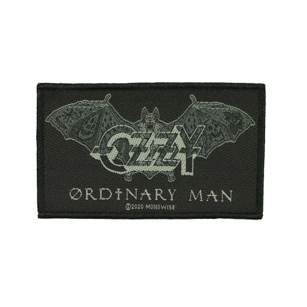 Ozzy Osbourne Ordinary Man Logo Patch One Size Svart/Grå Black/Grey One Size