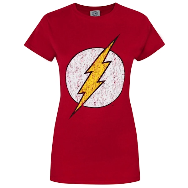 Flash Dam/Dam Distressed Logo T-Shirt XL Röd Red XL