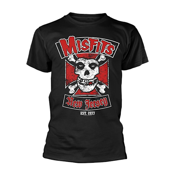 Misfits Unisex Vuxen Biker Design T-Shirt M Svart Black M