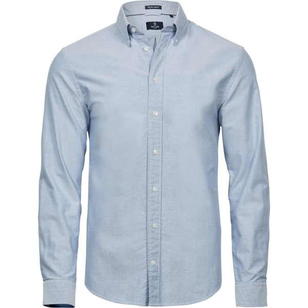 Tee Jays Herr Perfekt Långärmad Oxford Skjorta 4XL Ljusblå Light Blue 4XL