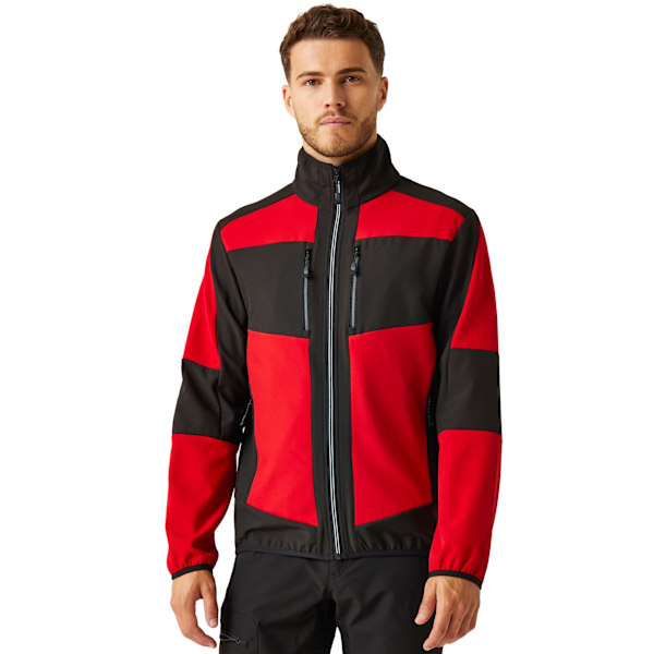 Regatta Professional Unisex Vuxen 2-Lagers Soft Shell Jacka L C Classic Red/Black L