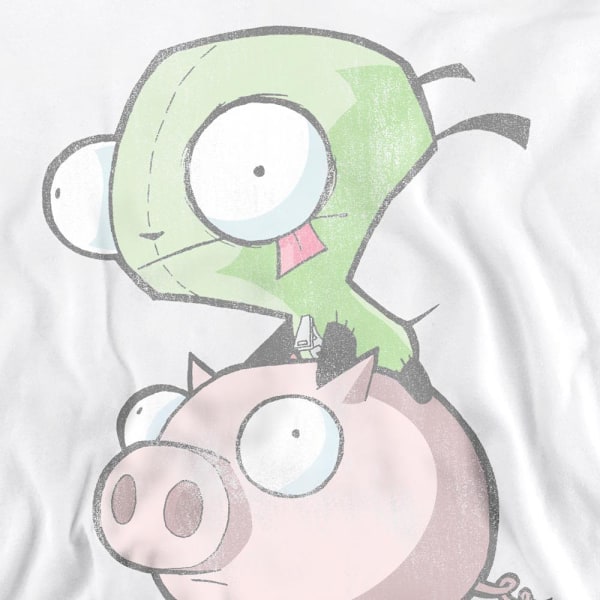 Invader Zim Unisex Vuxen Gir & Gris Sweatshirt S Vit White S