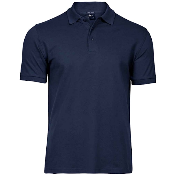 Tee Jays Herr Luxury Stretch Pique Poloshirt XXL Marinblå Navy XXL