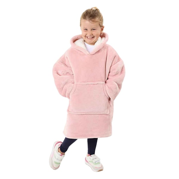 Brand Lab Barn/Barn Glow In The Dark Oversized Hoodie Filt 3-7 År Blush Rosa Blush Pink 3-7 Years