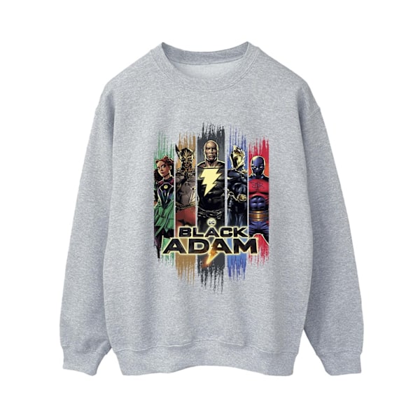 DC Comics Dam/Dam Black Adam JSA Komplett Grupptröja Sports Grey M