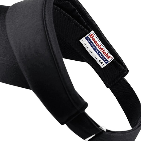 Beechfield Unisex Sports Visor / Huvudbonad (2-pack) One Size Black One Size