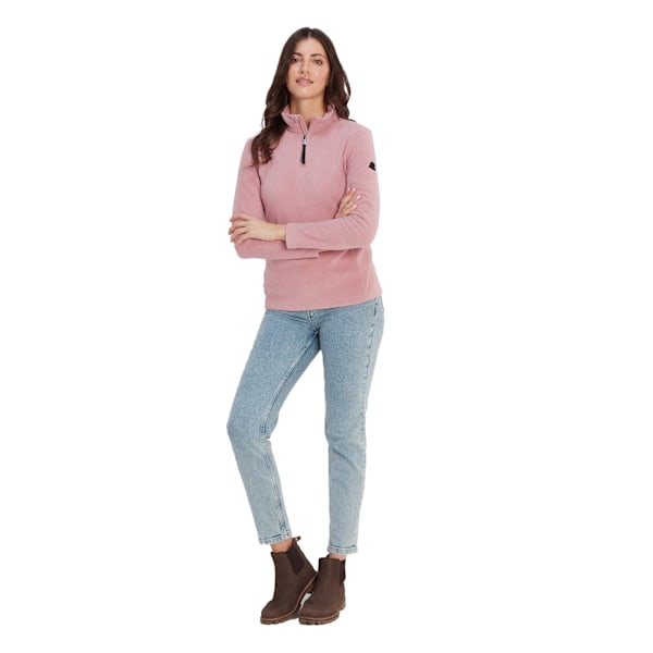 TOG24 Dam/Kvinna Revive Kvart Zip Fleece Topp 16 UK Faded Rosa Faded Pink 16 UK