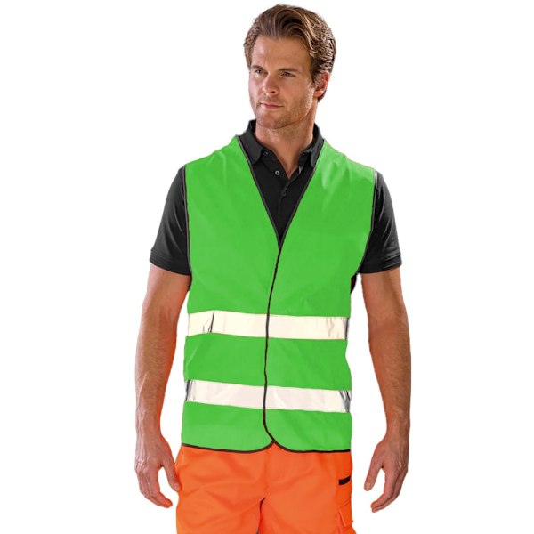 Result Core Vuxen Unisex Motorist Varselväst XS Lime Lime XS