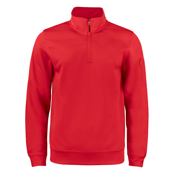 Clique Unisex Vuxen Basic Active Quarter Zip Sweatshirt 3XL Röd Red 3XL