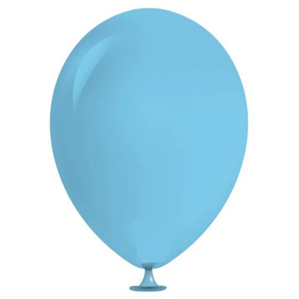 Latex enfärgade ballonger (100-pack) En storlek Blå Blue One Size