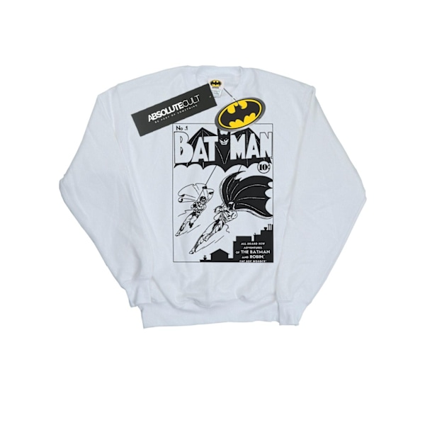 DC Comics Dam/Kvinnor Batman No. 1 Mono Sweatshirt XL Vit White XL