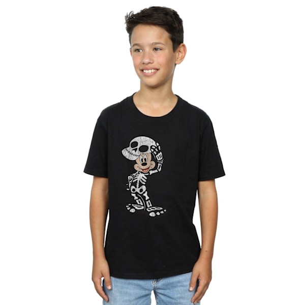 Disney Boys Mickey Mouse Skelett T-shirt 7-8 år Svart Black 7-8 Years