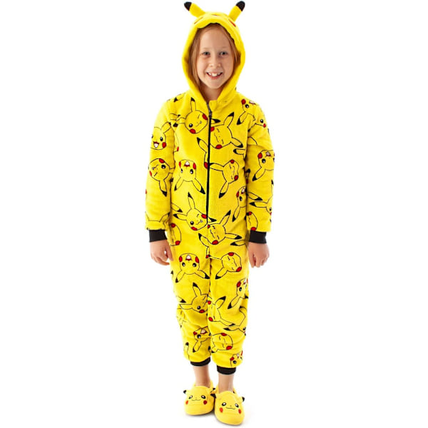 Pokemon Barn/Barn Pikachu 3D Öron Pyjamas 4-5 År Gul Yellow 4-5 Years