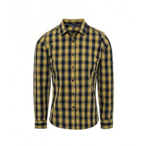 Premier Dam/Dam Mulligan Check Långärmad Skjorta S Kamel/ Camel/Navy S