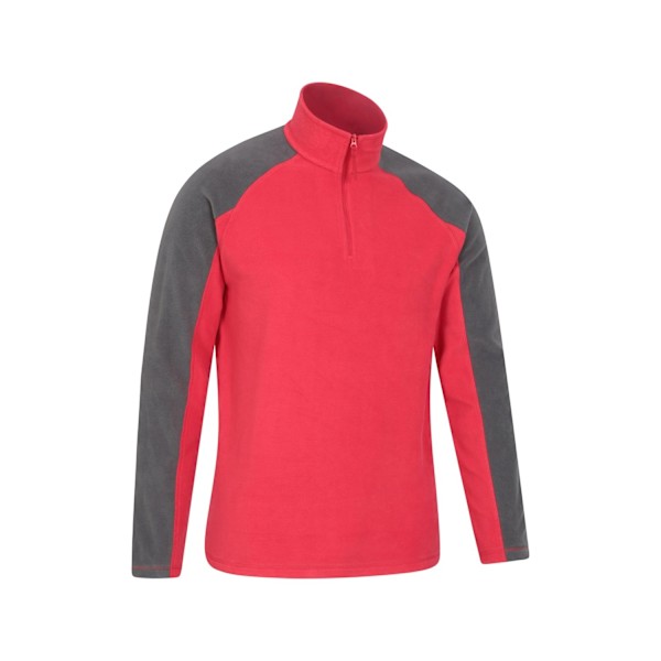 Mountain Warehouse Ashbourne II Fleece Tröja med Halv Dragkedja Herr XXS Da Dark Red XXS