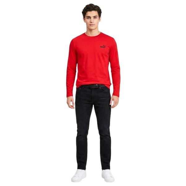 Puma Långärmad Prestanda T-shirt för Herr S Röd Red S