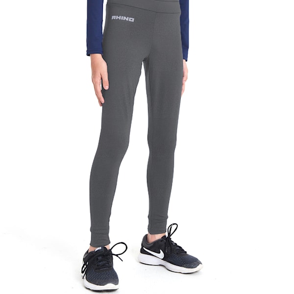 Rhino Kids Boys Termisk Underkläder Pojkar Baslager Leggings / Lo Heather Grey LY-XLY