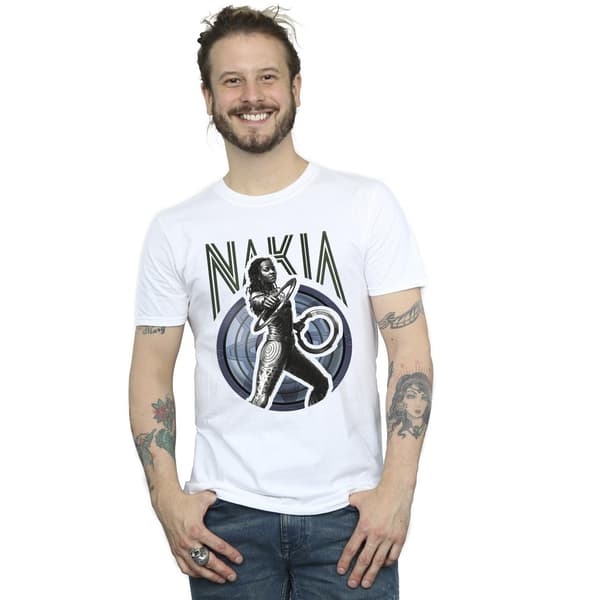 Marvel Herr Wakanda Forever Nakia Shield T-Shirt S Vit White S