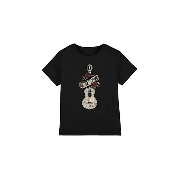 Coco Barn/Barn Recuerdame Berömd Gitarr Ernesto T-Shirt 3- Black 3-4 Years